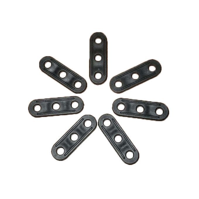 10Pcs Camping Plastic Tent Lock Rope Guyline Bent Runners - Black
