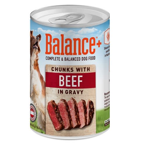 Complete & Balanced Dog Food - Chunks With Beef In Gravy - 12 Cans X 415g