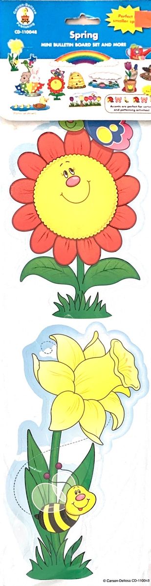 CARSON DELLOSA MINI BULLETIN BOARD SET AND MORE: SPRING