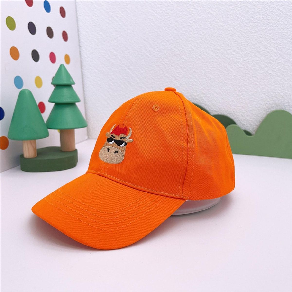 Summer  Children's Baseball Cartoon Boy Boy Hat Outdoor  Casual Baby Hat Hooding Smaller Sunscreen Hat