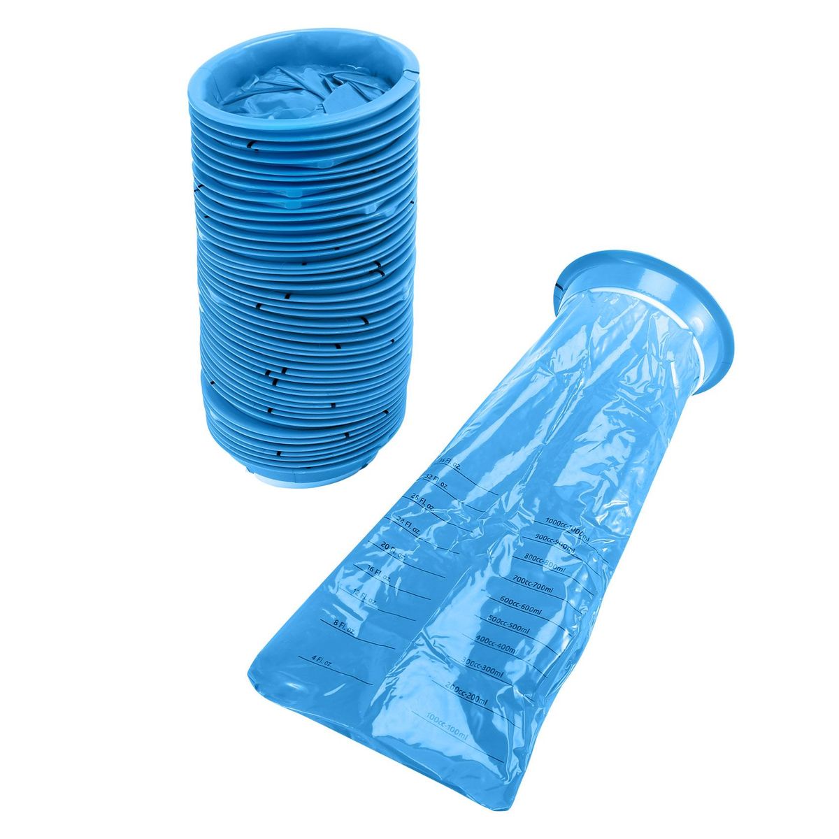 45Pcs 1000Ml Vomit Bags Motion Sickness Bags Blue Emesis