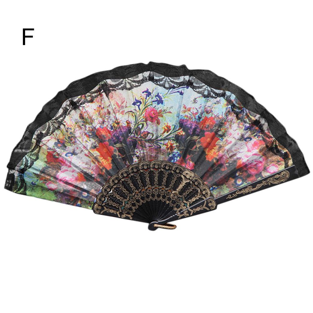 #NE918 Wedding Dance Style Lace Folding Fan Decor Party 2020 Chinese Held Hand New