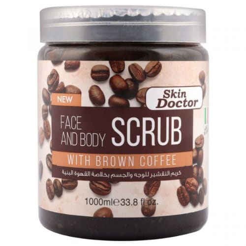 Face And Body Scrub With Brown Coffee 1000ml