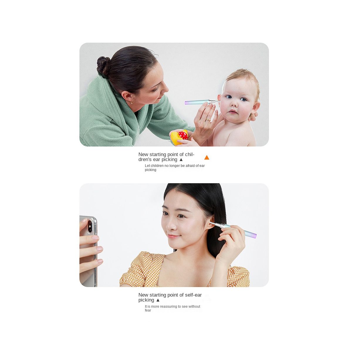 Otoscope Video HD Ear Cleaner Camera 39mm Otoscopio Digital Endoscope Earpick Camera Phone Earwax Removal Tool