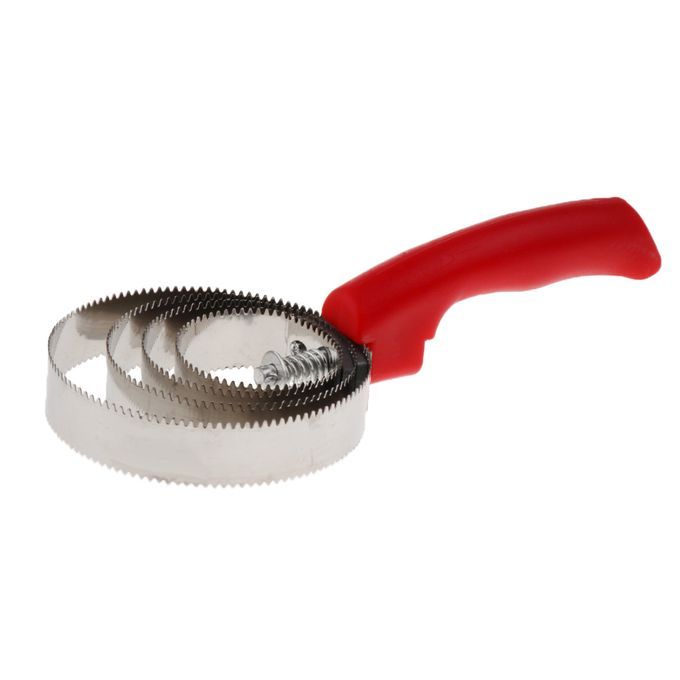 Equestrian Horse Currycomb  Stainless Steel Curry Groomer Pet Cat Red