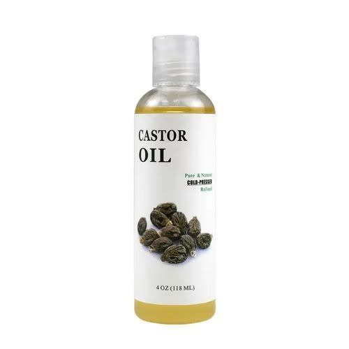 Organic Pure And Natural Cold Pressed Castor Oil For Hair Care And Massage Oil - - 118ml
