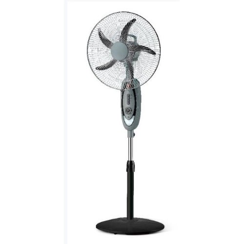 16 inch Standing Rechargeable Fan With Solar Charging Port