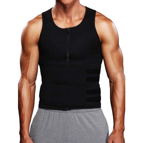 Men Waist Trainer Gym Vest Corset Shaper For Men - Xl