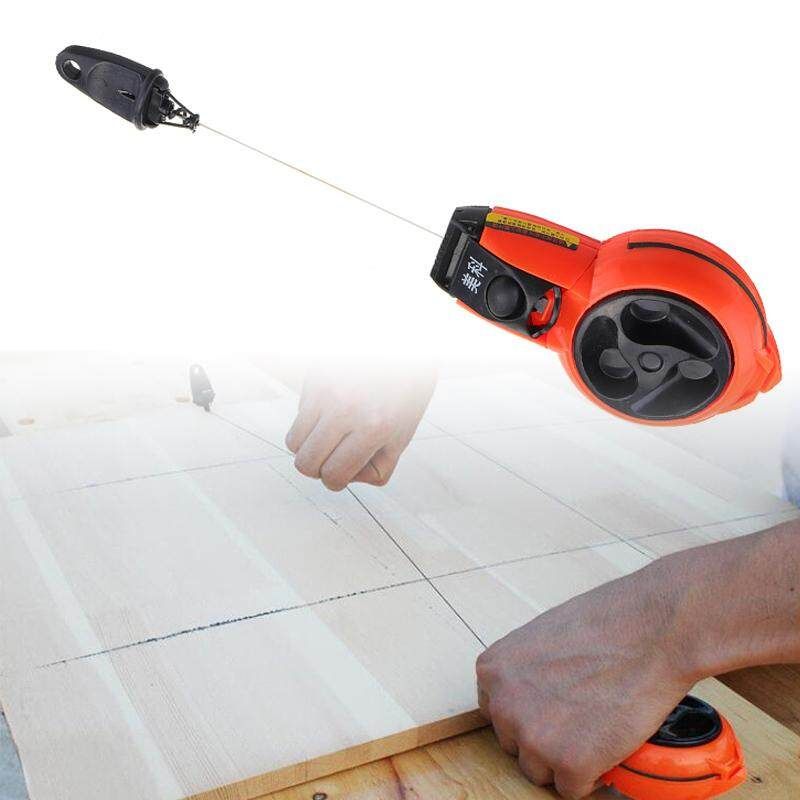 Chalk Line Woodworking Carpenter Marker Manual Fountain Ink Hand Reel Wire Scribers