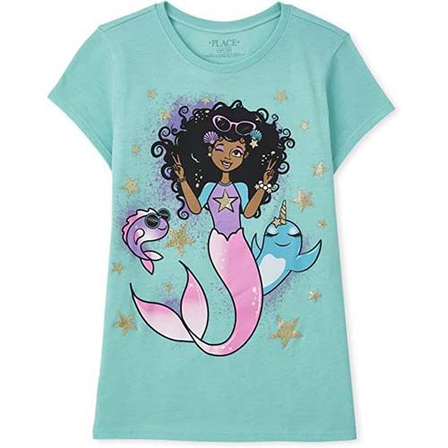 Girls Short Sleeve Graphic T-Shirt
