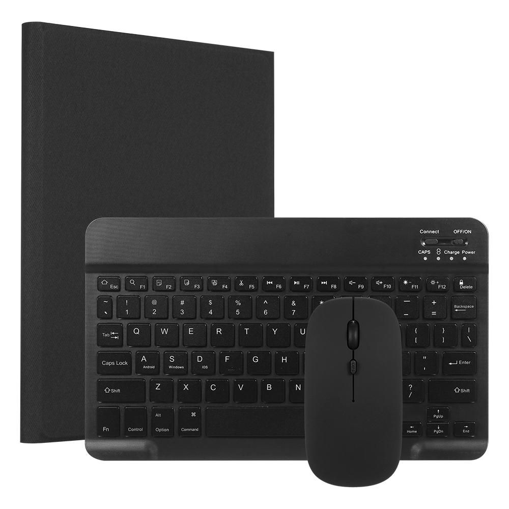 Detachable Backlit BT Keyboard Case+Mouse Pen Slot Heat Dissipation Compatible with iPad Air4 10.9(2020)/Pro11(2018/2020/2021), Black