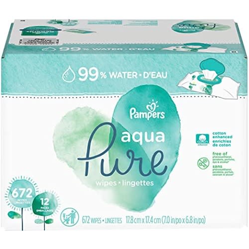 Aqua Pure Baby Wipes  - 672 Wipes