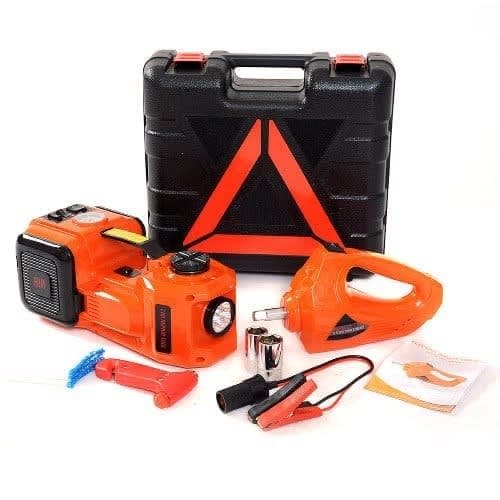 12v Dc 5tones 3-in-1 Auto Car Electric Hydraulic Floor Jack Lift - Tyre Inflator
