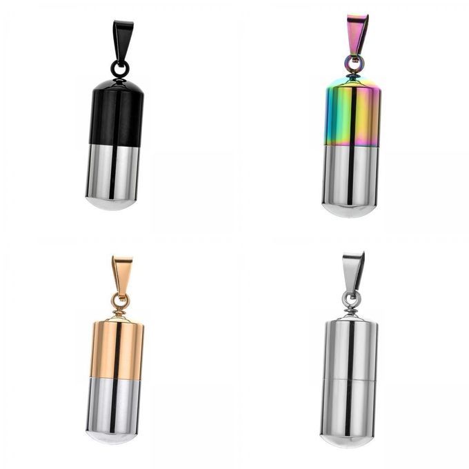 4x Open   Necklace Keychain  Holder Keepsake Jewelry