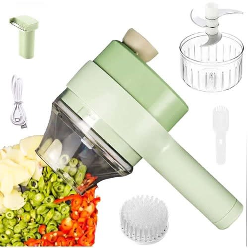 4 In 1 Electric Vegetable Cutter Set - 30w