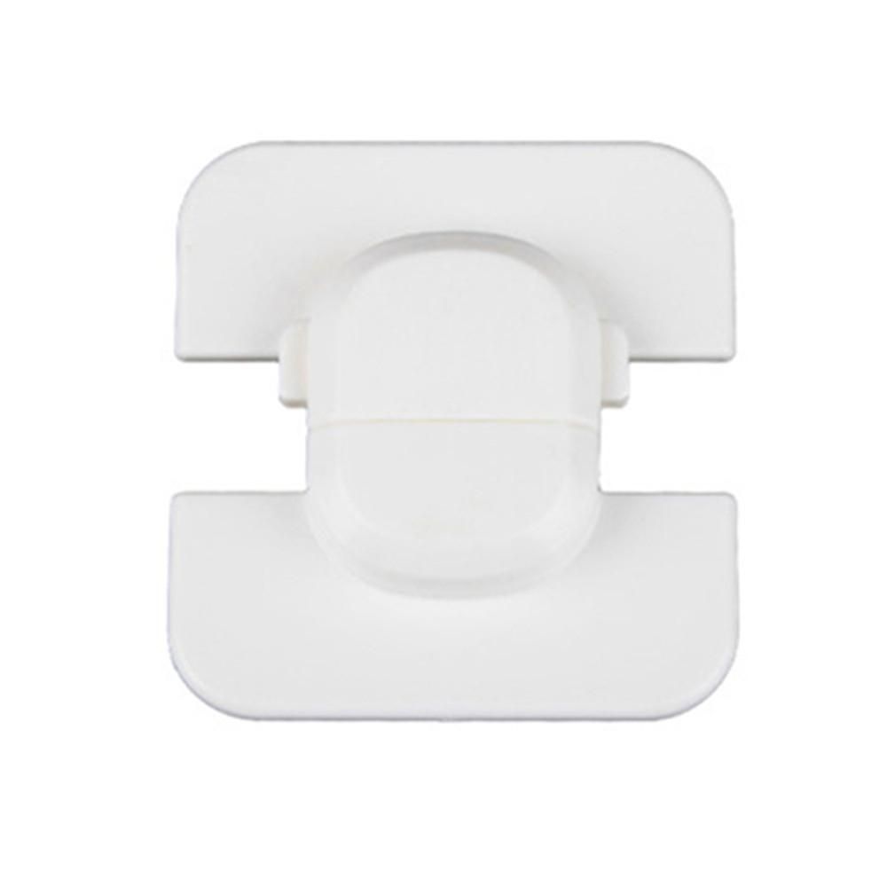 Baby Square Lock White With Double-sided Adhesive Safety Products For Cabinet Refrigerator Drawer