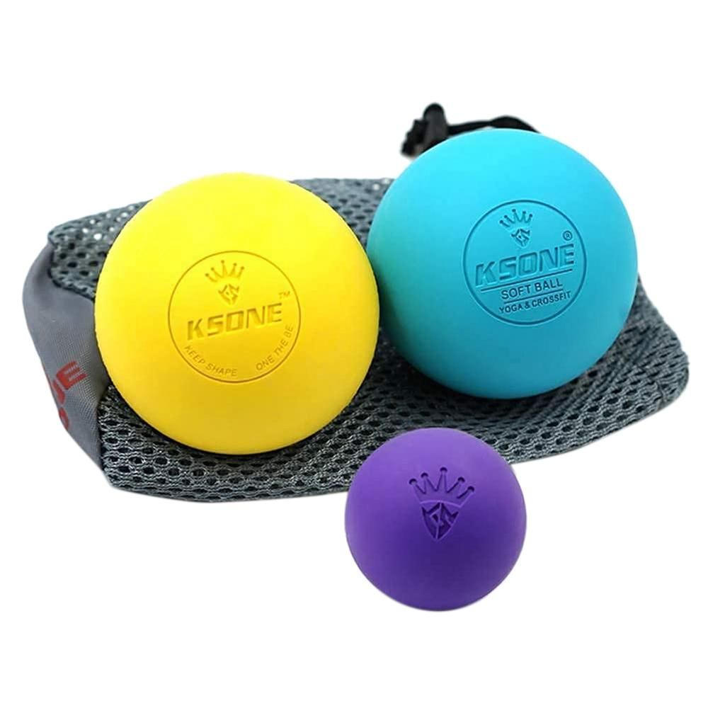 KSONE Lacrosse Massage Ball Set-Muscle Massage Roller-Deep