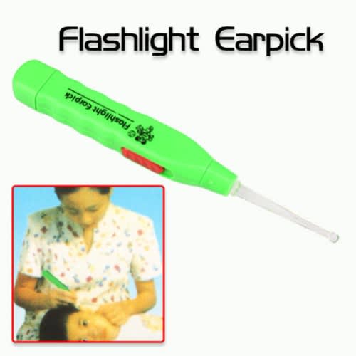 Led Flashlight Ear Pick Earwax Remover - Green