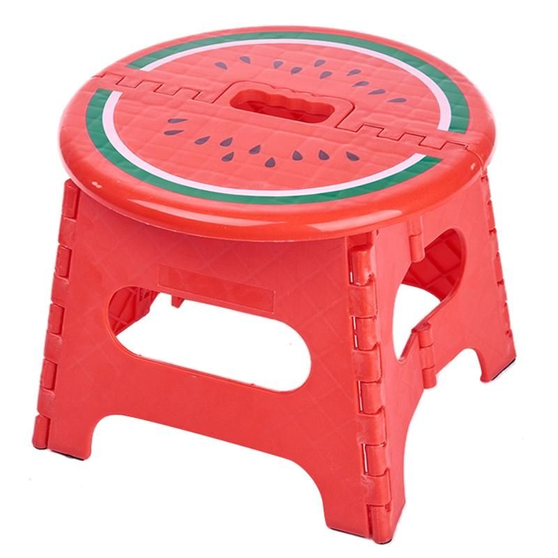 Folding Step Stool Portable Chair Seat for Home Bathroom Kitchen Garden Camping Kids and Adults Use Chair Seat, B