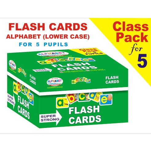 Alphabet Flash Cards - Lower Case For 5 Pupils