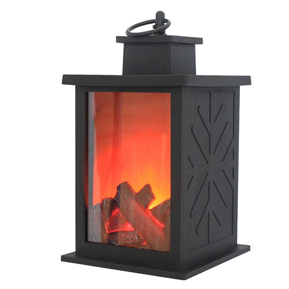 Decorative Fireplace Lantern Tabletop Flameless LED Lantern