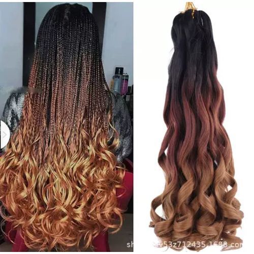 French Curls Braiding Hair Extension 22inches