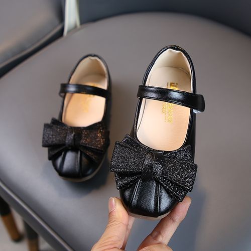 Teen Children's Leather Sports Shoes Casual Running -Black