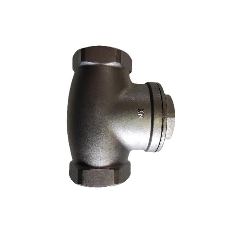 304 Stainless Steel Wire Mouth Check Valve Threaded Horizontal Check Valve H14w-16p Stainless Steel Check Valve