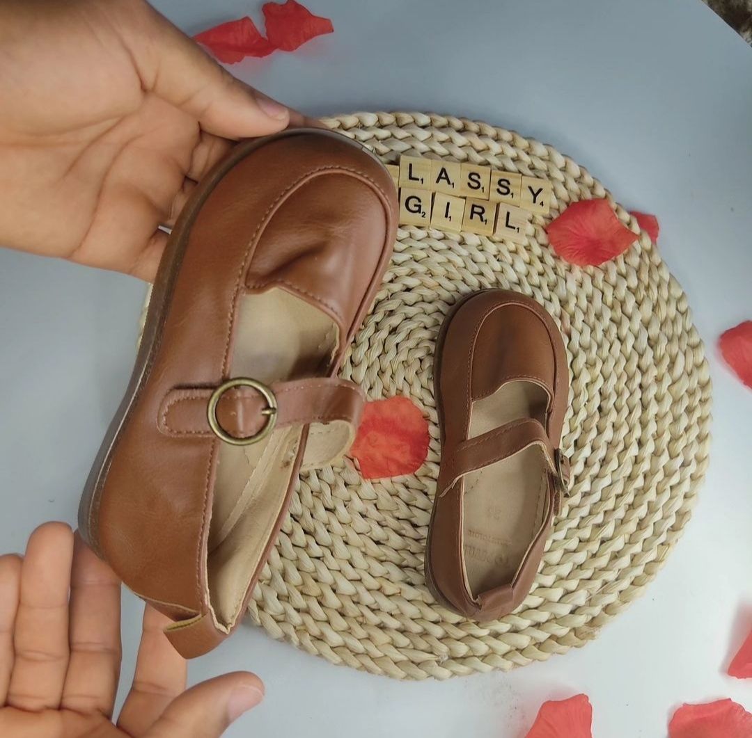 Baby Girl Toddler Fashion Strap Shoe (brown)