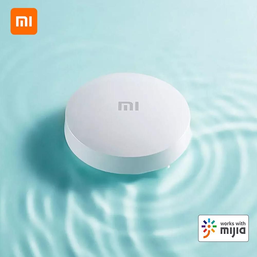 Xiaomi Water Sensor Smart App Leak and Drip Alert Leak Detector Flood Sensor Alarm BT Water Detector App Alerts Easy to Install Remote Waterproof Leak Sensor Used with Other Mi Smart Products Equipped with BT Mesh Gateway  SJWS01LM
