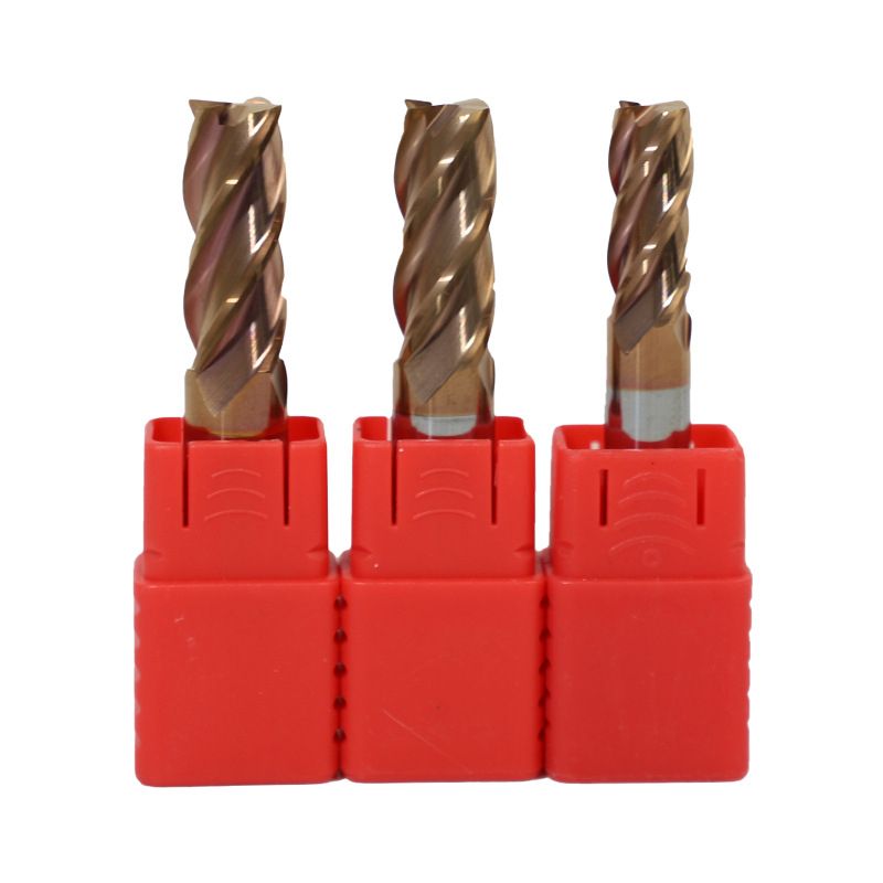 HRC55 Tungsten Steel Milling Cutter, Square Nose End Mill, 4 Blades, Can Process Stainless Steel, Steel Parts