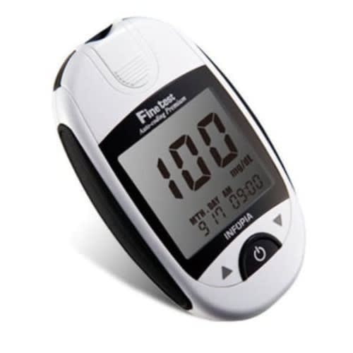 Fine Test Blood Glucose Monitor With 25 Free Strips - Sugar Level Check.