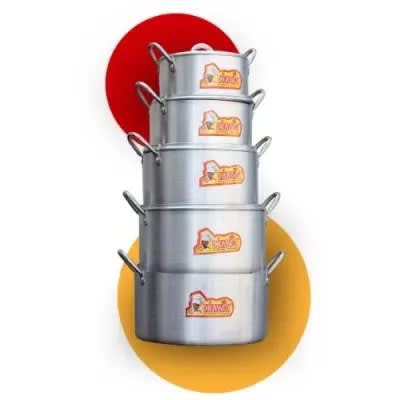 Aluminium Cookware - 5 Pcs - 7" /8" /9" /10" /11"