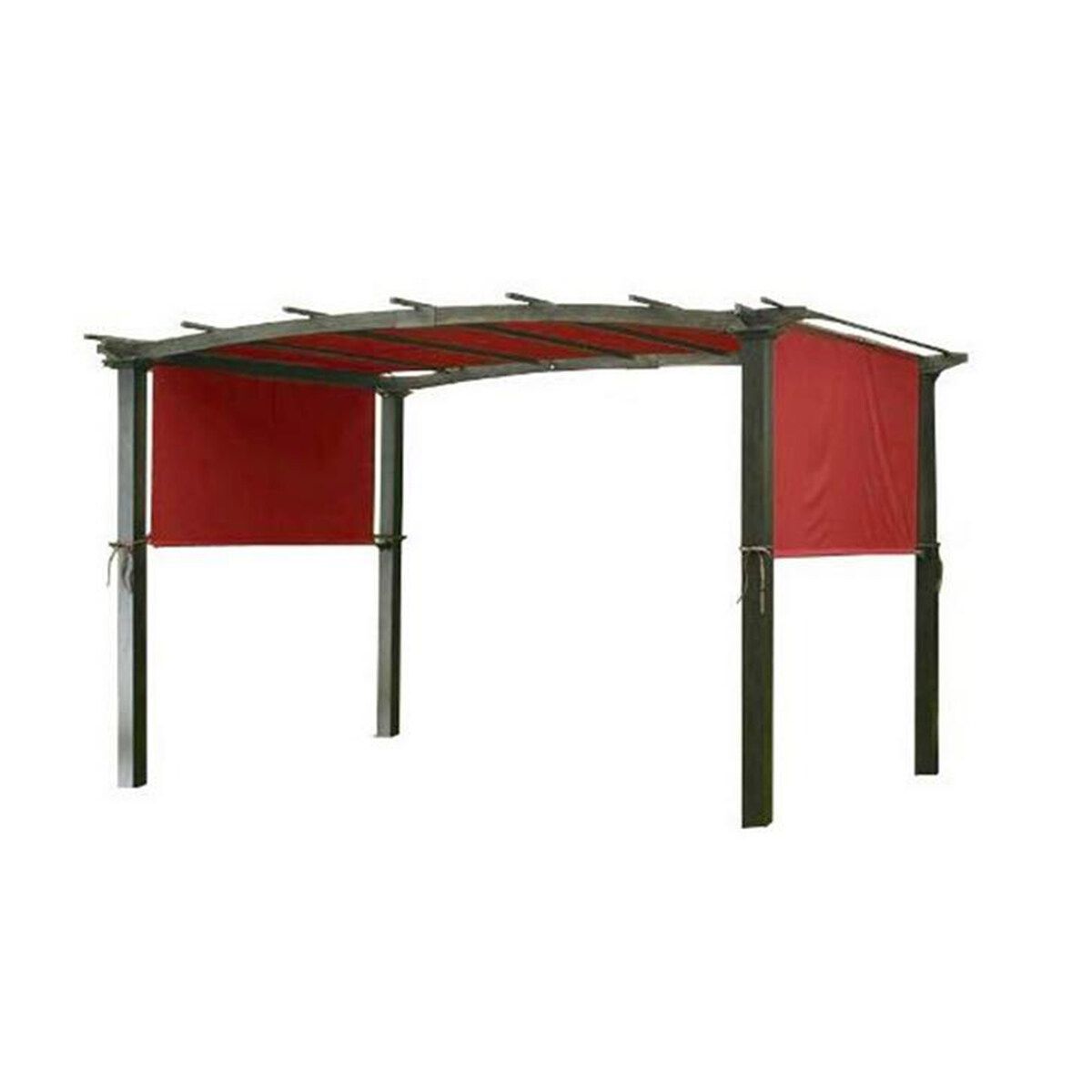 17x6.6FT Anti-UV Sun Shade Pergola Canopy Outdoor Camping Cover Gardening Patio Shelter Red