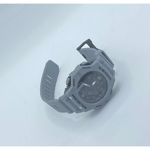 Grey Rubber Strap Men's Sport Wrist Watch