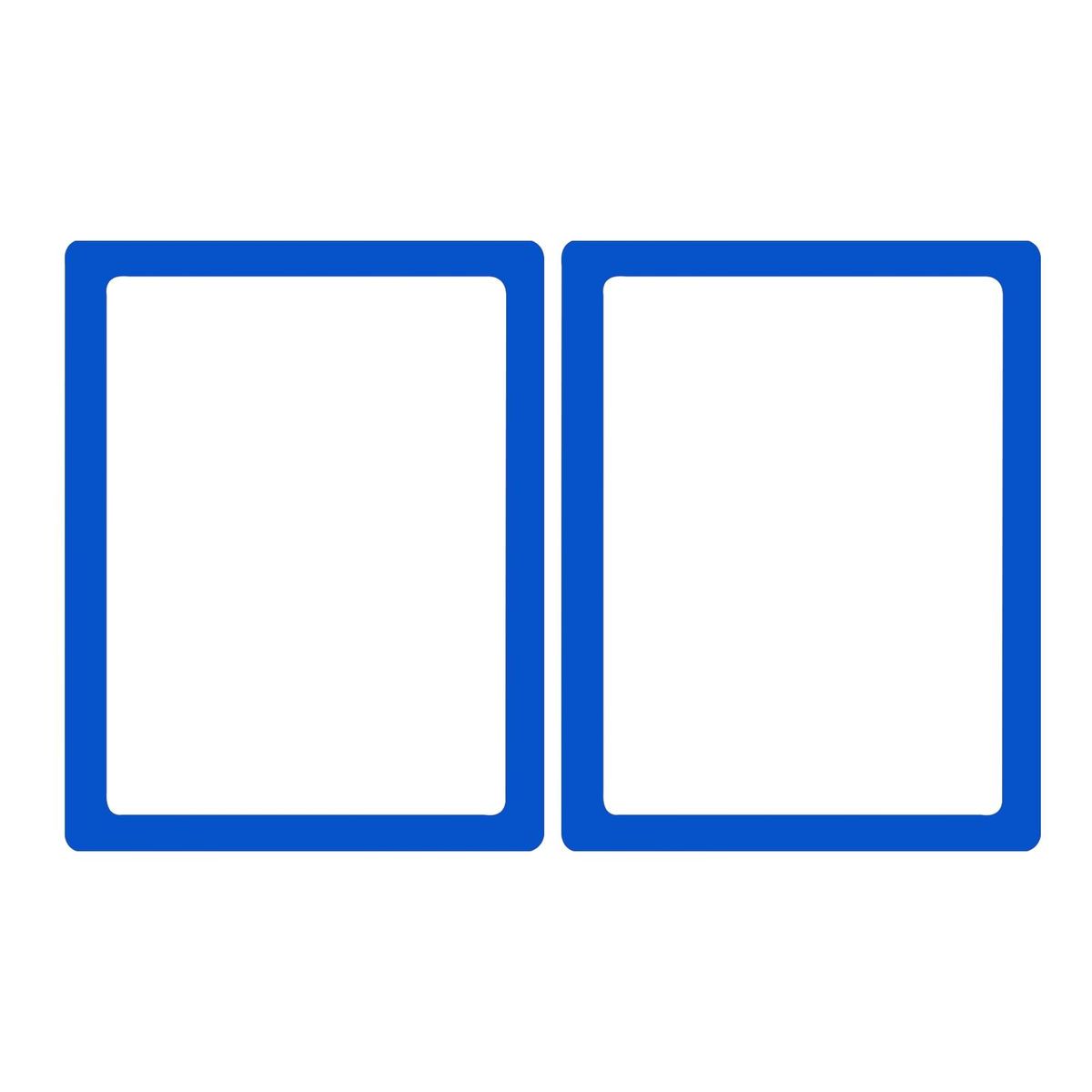 2Pcs Photo Frame Magnetic Frame Ornament Decor Blue