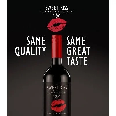 Sweet Kiss - Sweet Lips Natural Red Wine - 75cl X 6bottles - 13.5vol