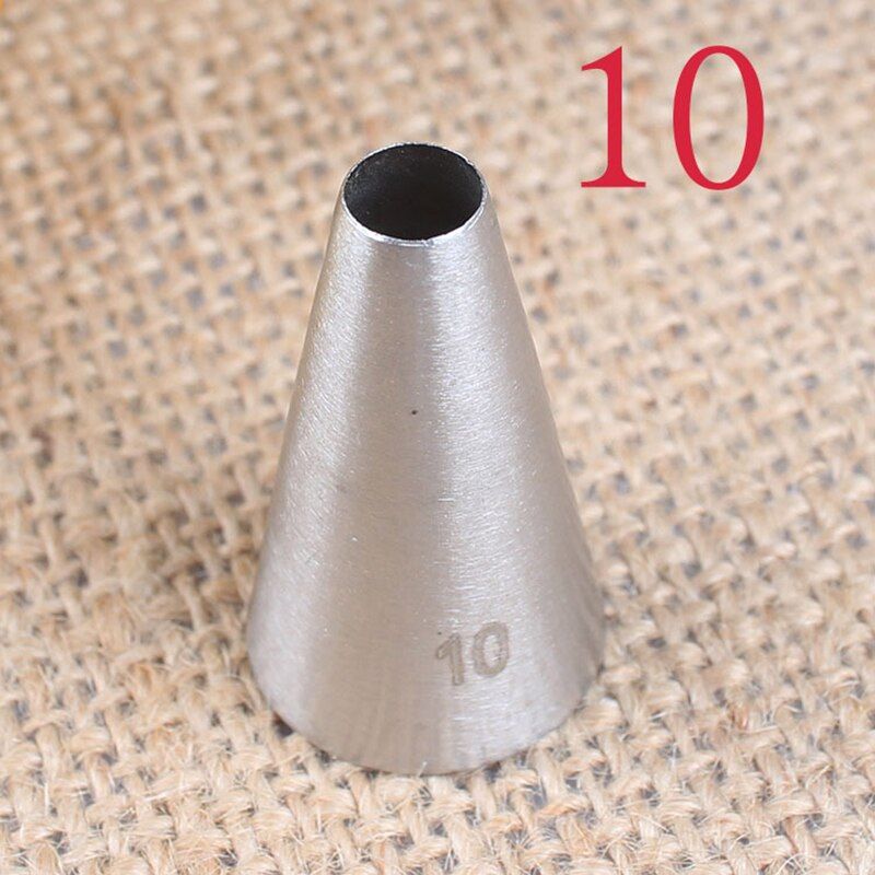 #10 Stainless Steel Round Icing Piping Tips Cake Nozzle