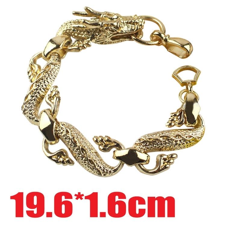 Alloy Dragonball Evolution Unisex 19.6cm Fashion Hand Ring Bracelet(Color:Gold)