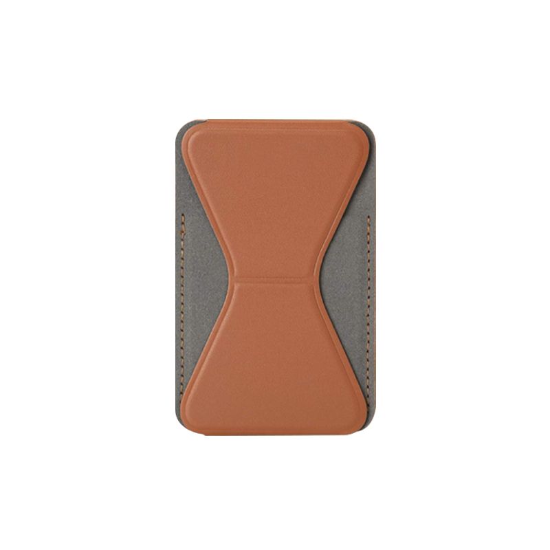 Holder Fold Leather  Magnetic Wallet Stand For IPhone 13 12 11Pro Max Stand Grip Magnetic Wallet Mini Card Bag Accessories