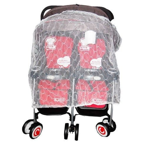 Two In One Double Stroller- Red And Black
