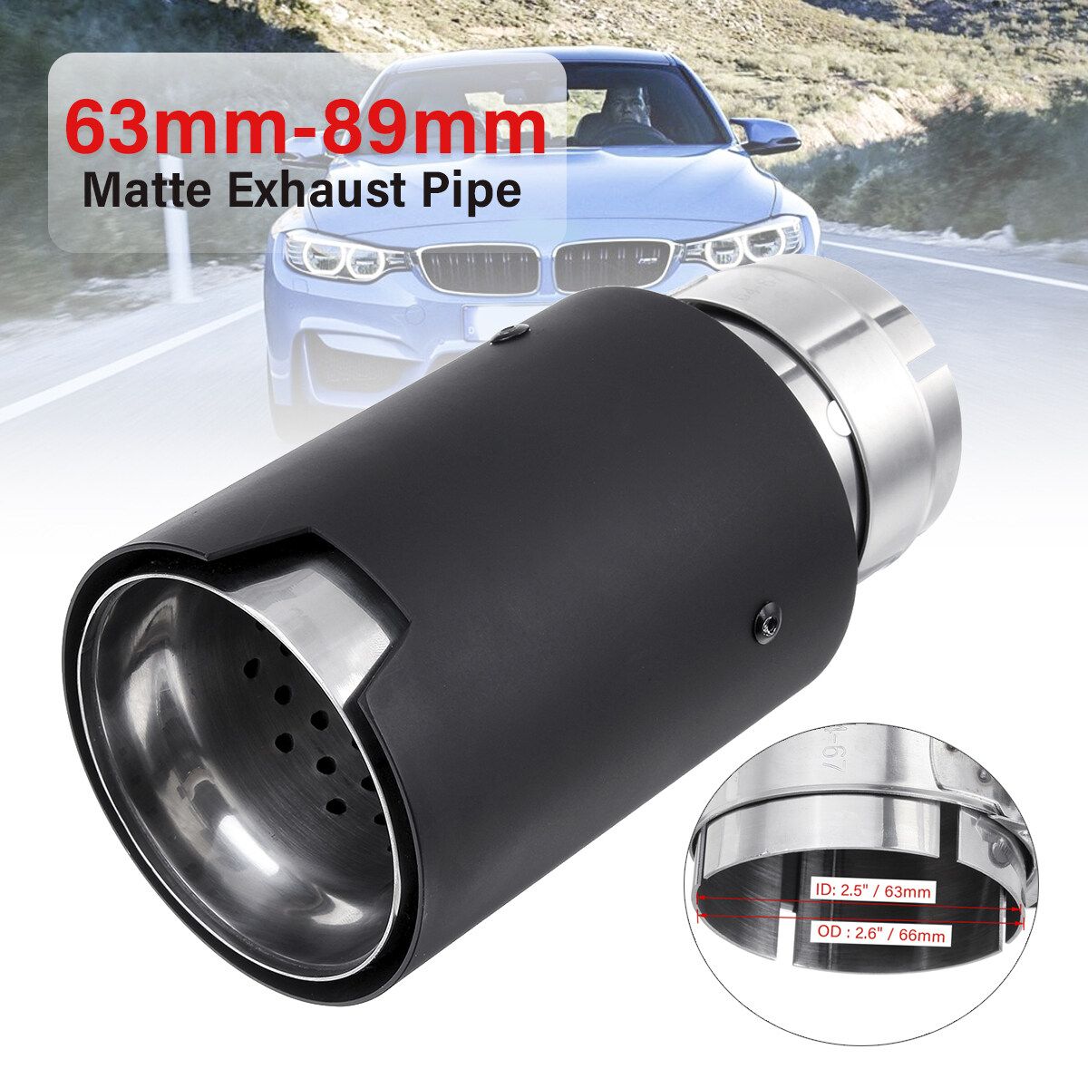 STAINLESS STEEL EXHAUST TIP(S) FOR BMW M SERIES