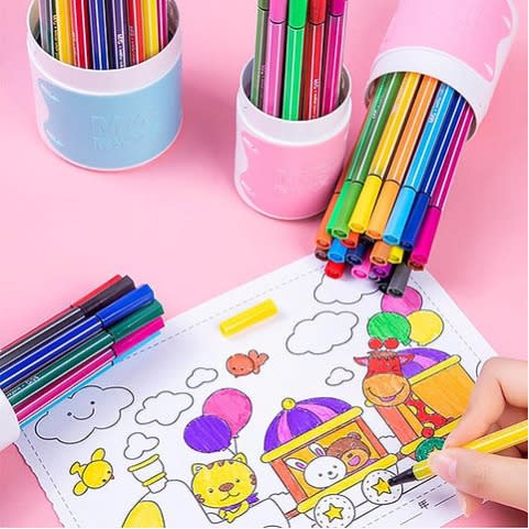 Washable Felt Pen - 12 Colours