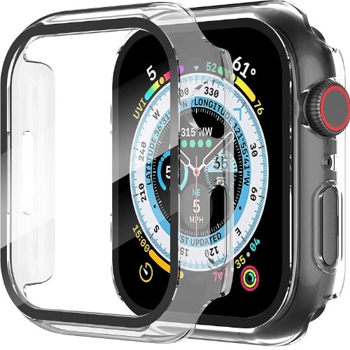 Transparent Protective Case With Screen Protector For iWatch - 45mm