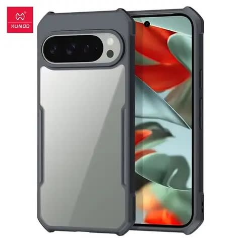 Xundd Riggear Back Cover Case For Google Pixel 9- Armor - Pc And Tpu - Clear Black