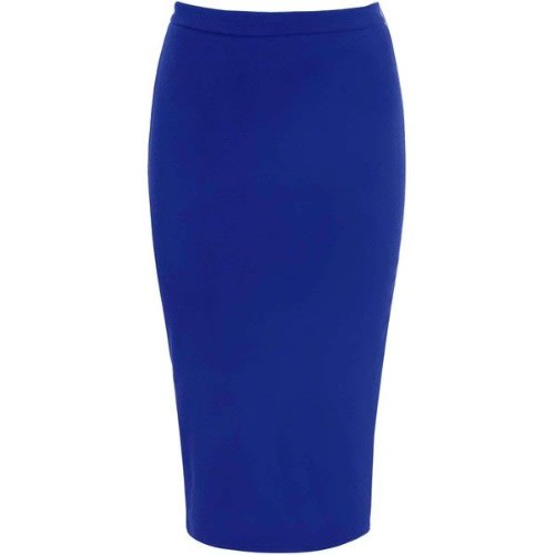 Blue Ladies Bodycon Skirt