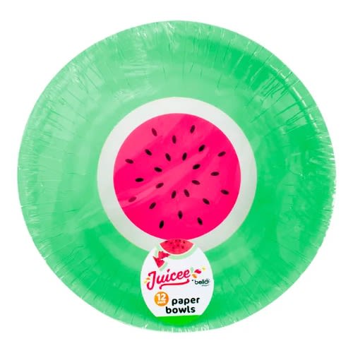 Juicee Bello - Watermelon Paper Bowls - 12 - Green