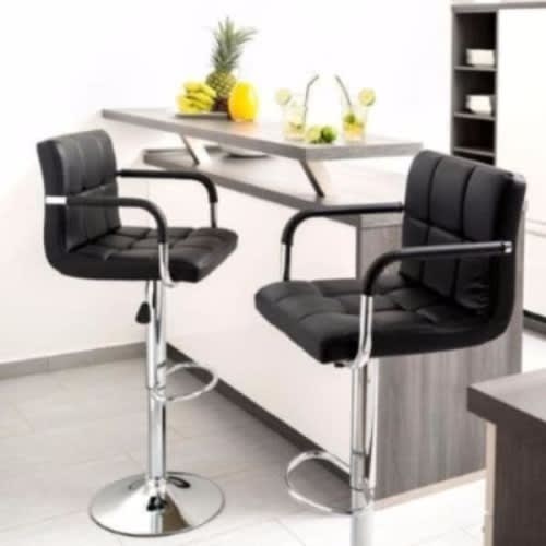 Adjustable Counter Bar Stools -  Set Of 2