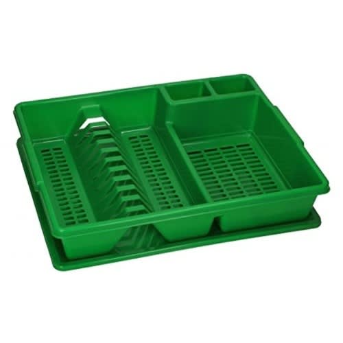 Plastic Dish Rack Single Layer - Green