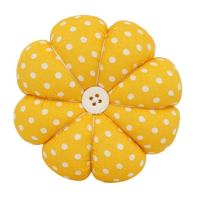 Pumpkin Wrist Pin Cushion Wearable  Pin Cushion Yellow Yellow